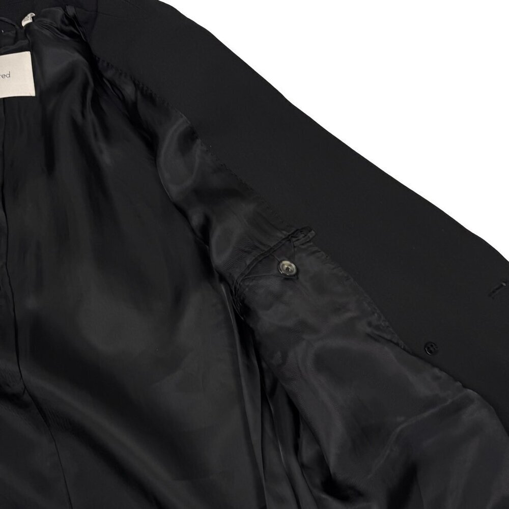 NWT Aritzia Wilfred Cherelle Black Oversized Blazer Sz S Double Breasted Career - Picture 9 of 14